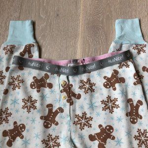 NWT Gingerbread Print Thermal PJ Bottoms